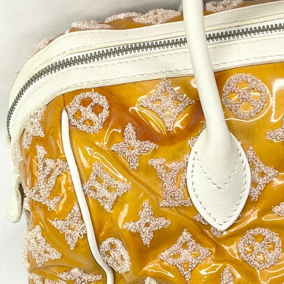 LOUIS VUITTON LV Monogram Bouclettes Speedy Amber Boston Embroidered Lambskin LV - Picture 10 of 16